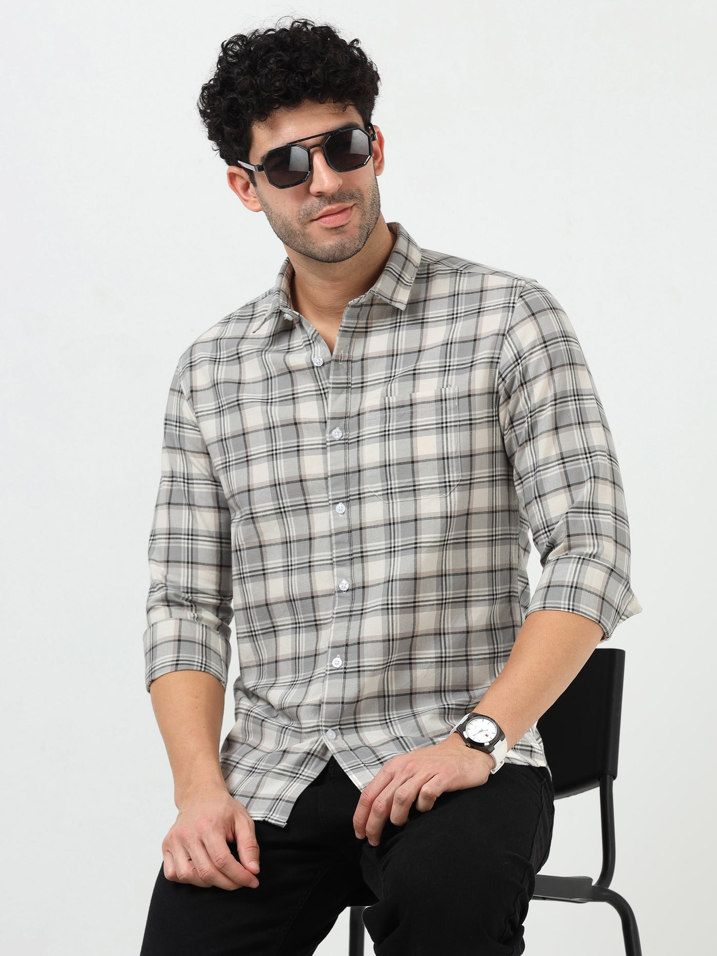 Oxford Check Casual Full Sleeve Shirt