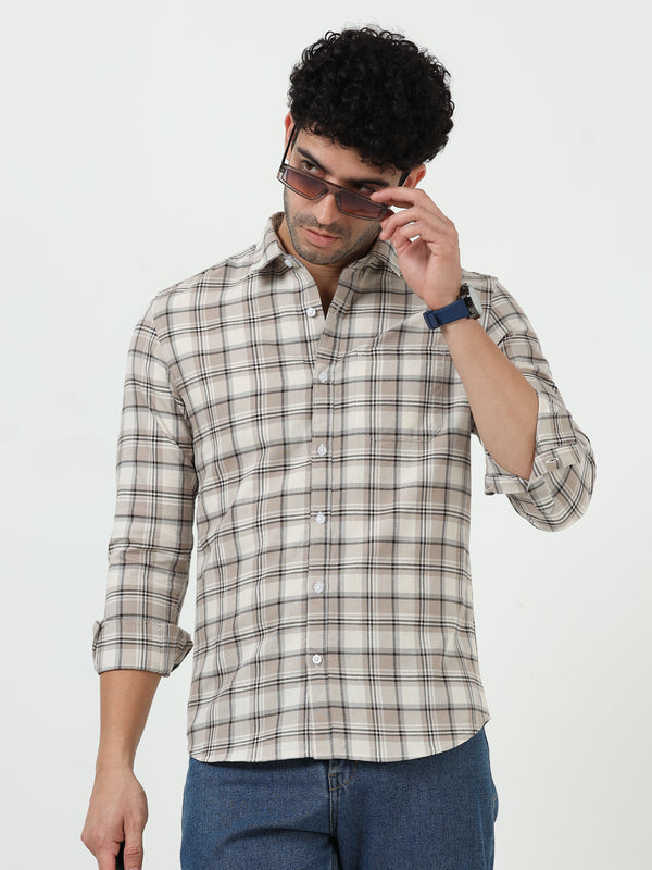 Classic Oxford Check Shirt Full Sleeves