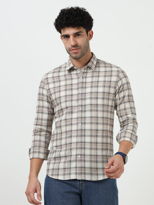 Classic Oxford Check Shirt Full Sleeves